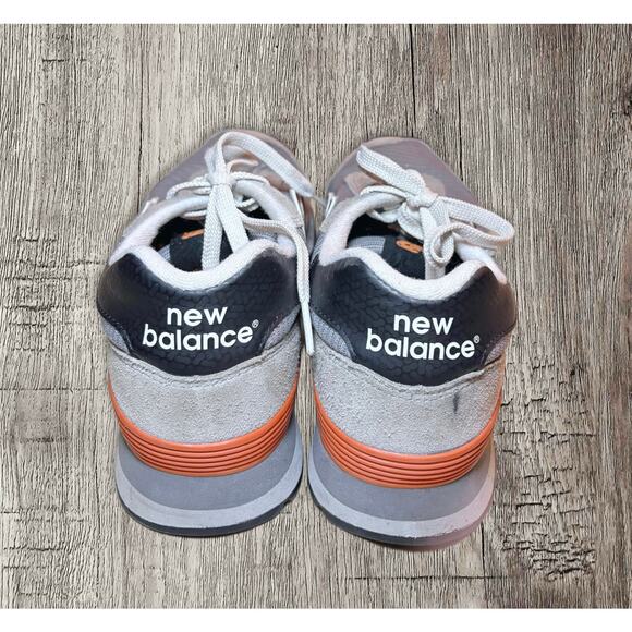 New Balance men’s suede mesh 515 V1 gray‎ black running shoes. Size 9M main image 4